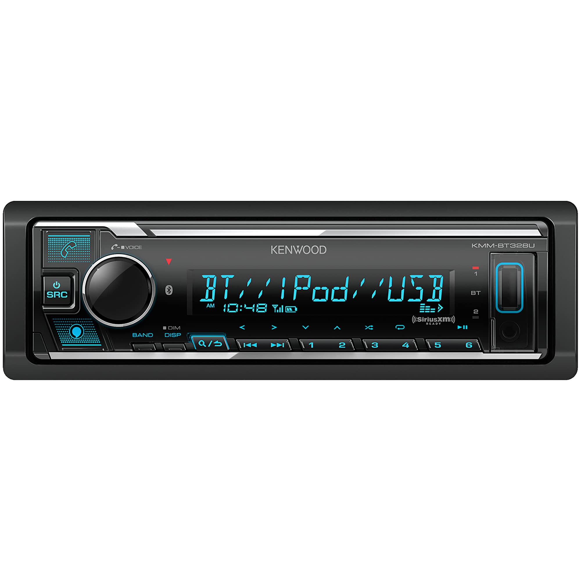 KENWOOD KMM-BT328U Bluetooth Car Stereo with USB Port, AM/FM Radio, MP3 Player, Multi Color LCD, Detachable Face, Built in Amazon Alexa, Compatible with SiriusXM Tuner KENWOOD KMM-BT328U Bluetooth Car Stereo with USB Port, AM/FM Radio, MP3 Player, Multi Color LCD, Detachable Face, Built in Amazon Alexa, Compatible with SiriusXM Tuner